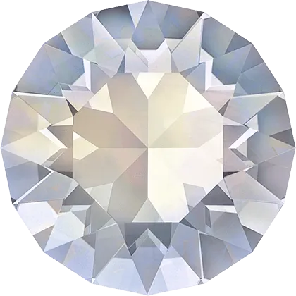 1028 & 1088 Swarovski Chaton & Round Stones, White Opal (234)