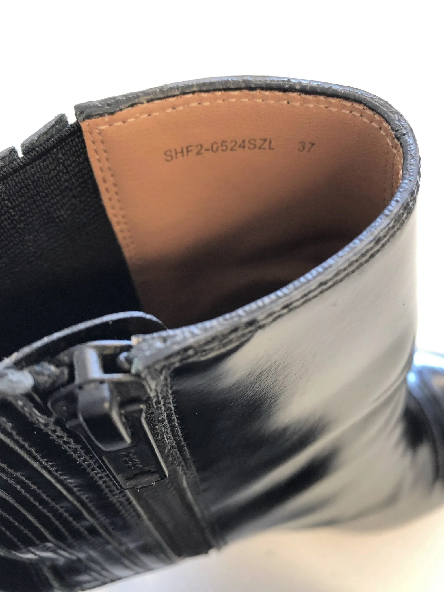 3.1 Phillip Lim Ankle Boots Delia Black Glossy Leather Size 37 Chelsea Booties