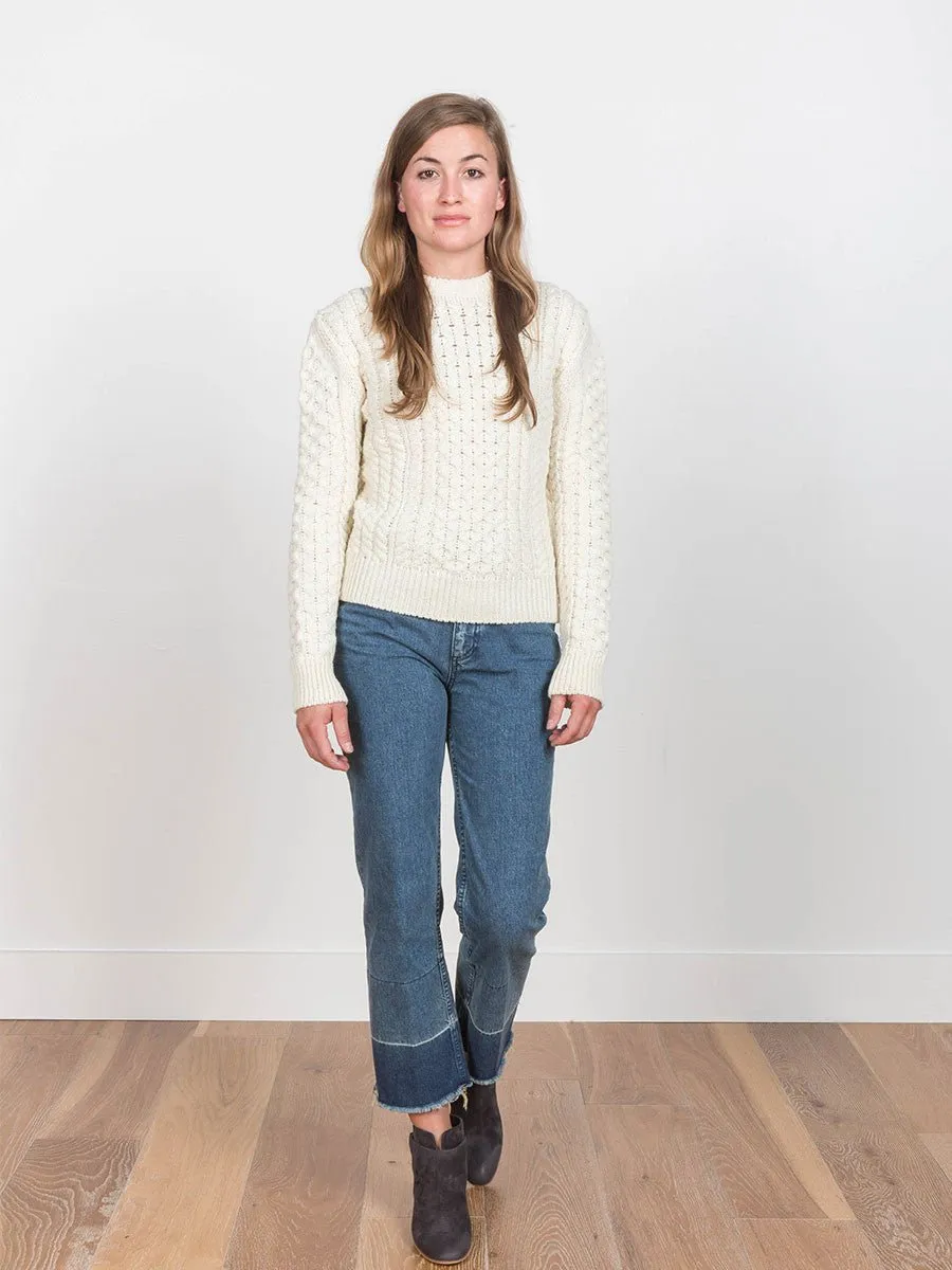 aran knit sweater