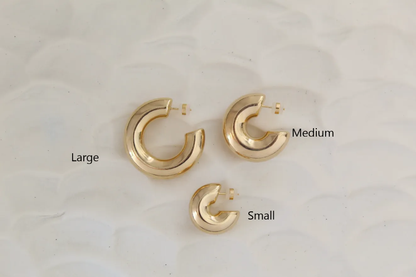 Chunky Hoop Earrings