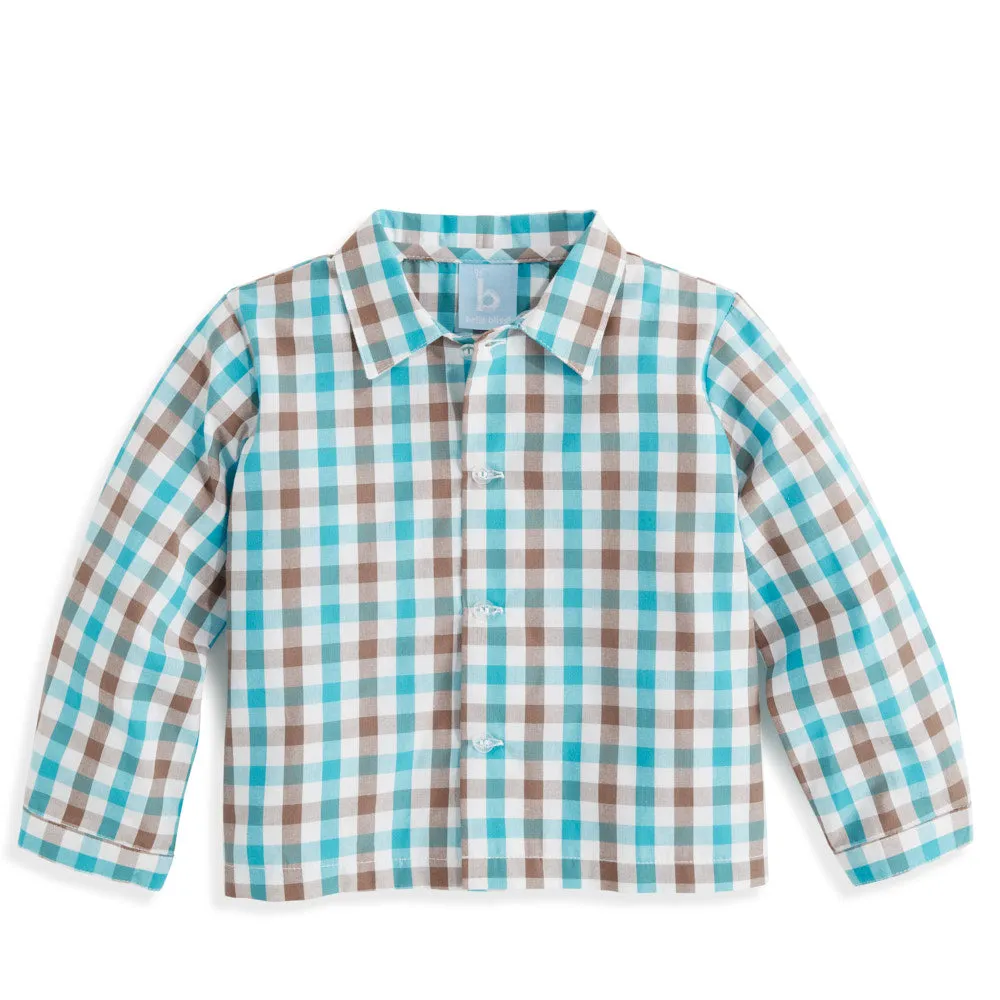 Eton Long Sleeve Dress Shirt -- Crawford Check