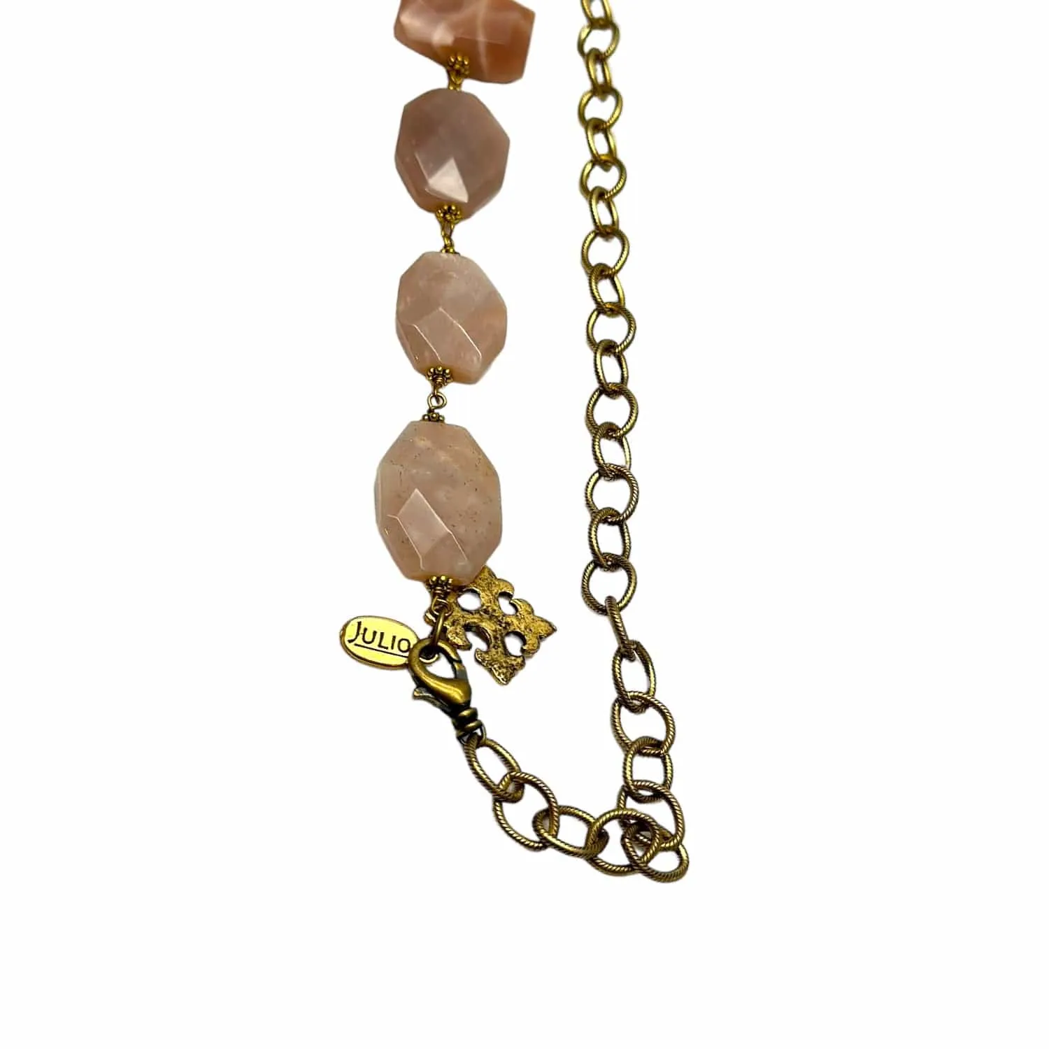 JULIO AVISA Pink Moonstone Necklace