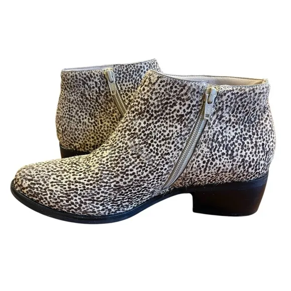 MATISSE Animal Print Calf Hair Billie Boots Bootie 8 Tan Black Western Cowgirl