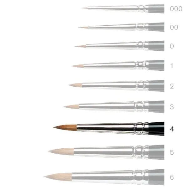 Series 7 Kolinsky Sable: Miniature Painting Brush - Size 4