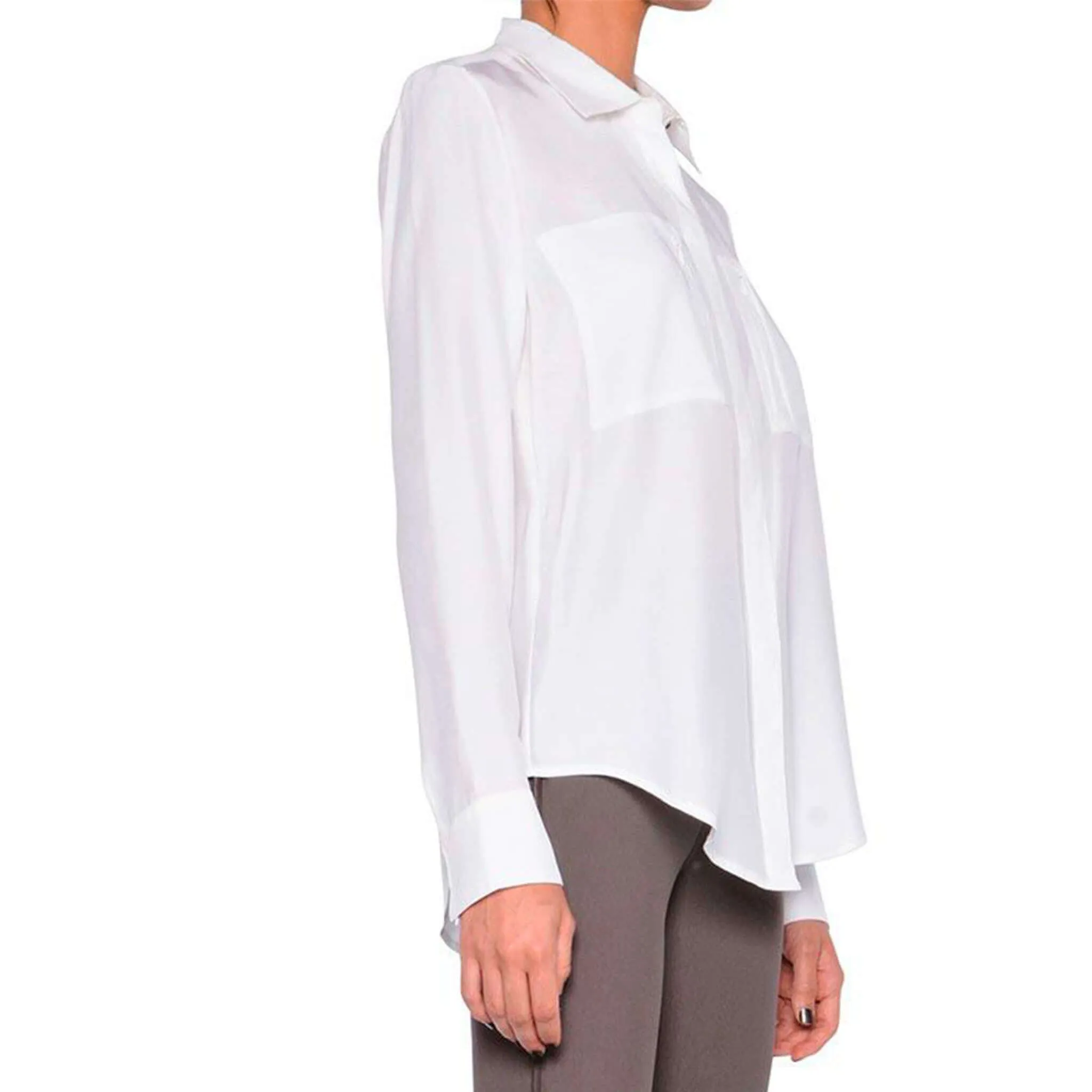 Silk Blouse with Pockets - ROSSMORE CORE